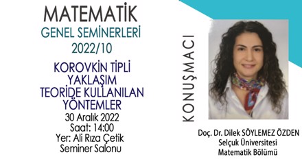 Matematik Genel Semineri 2022/10